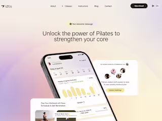 Latis Pilates app | Branding, Product & Website