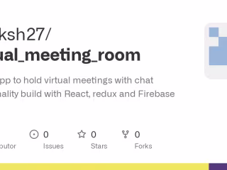 GitHub - Sutiksh27/virtual_meeting_room: A web app to hold virt…