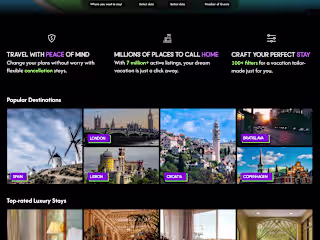 3D Home Rental Website