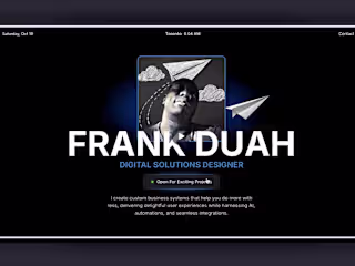 Framer Portfolio Website Design
