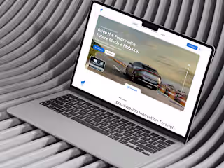 Electric Car Dealership Website UI Design