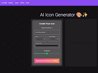 AI-Powered Icon Generator Utilizing TAMS TensorArt API