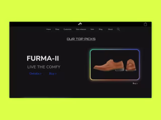 Web Design and Webflow Development | Shoe Website Design