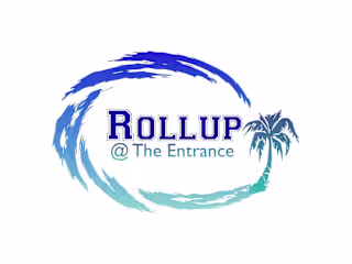 The logo for Rollup @ The Entrance