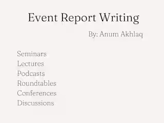 Report Writing