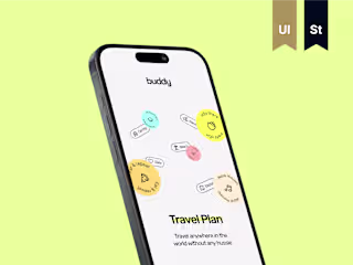 Mobile App & UX UI Design  — Buddy Travel Planner