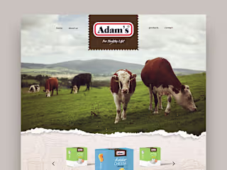 Adam's / Website & Packaging