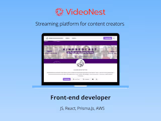 Frontend Dev for Video Nest: React.js, Prisma.Js, TypeScript