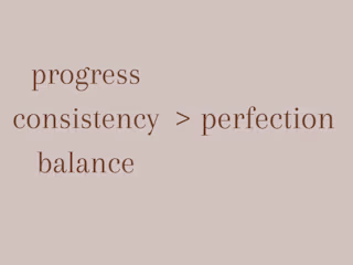 Blog about balance and consistency over fast paced perfection