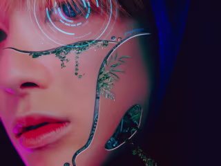 "left in the eletronic dust along with plants" Photoshop