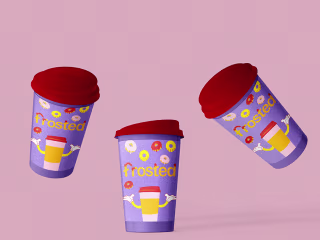 Frosted Coffee & Donut Shop Branding
