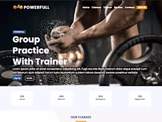 Sport Center - Responsive Fitness Website
