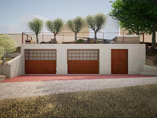 Landscape design of a hillside vault in San Jose, California