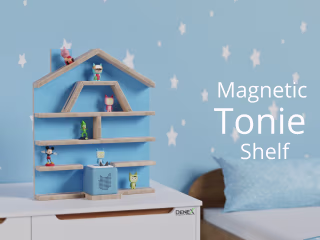 Magnetic Tonie Shelf - A Playful Project