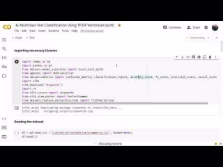 Text Classification In Python Using TFIDF Vectorizer
