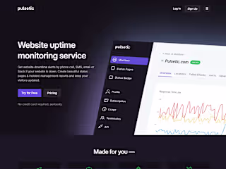 Site Monitoring Platform on Vue.js