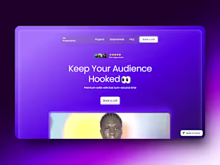 Vic-Productions: Professional Landing Site.