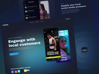 Web design: Widr, a Social Media Marketing Solution