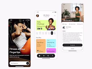 Fitness mobile app UI 🏌🏻🎱