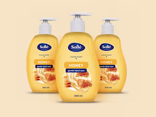 Packaging of the soap brand Softe