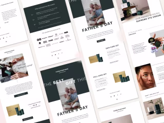 Newsletter Design for Vitruvian Man Grooming