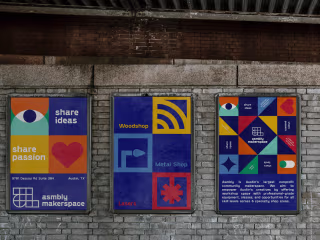 Logo and Visual identity - Asmbly Makerspace