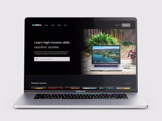 Online Learning Platform Webapp Design