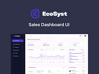 EcoSyst Sales Dashboard UI :: Behance