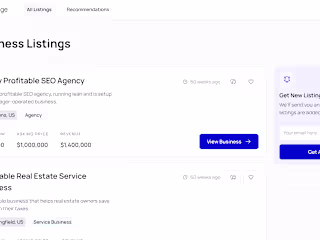 Small Business Brokerage Platform