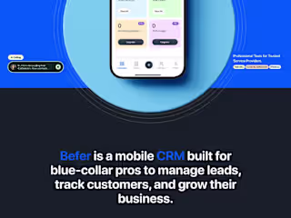 Befer CRM Development for Blue-Collar Professionals