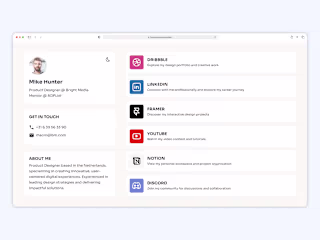 Framer Design: Link Repository Website