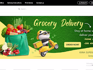 E-Commerce Website for Kiina Supermarket