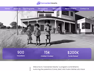 Non-profit organization website