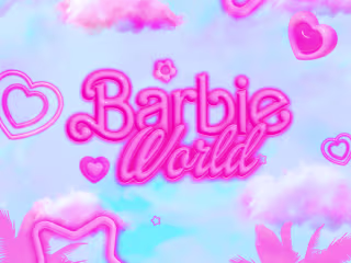 Barbie World 3D Logo + Merch Design