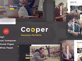 Cooper - Creative Responsive Personal Portfolio WordPress Theme