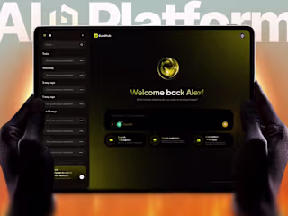 AI BuildHub® – Landing page/SaaS platform & UI/UX Design
