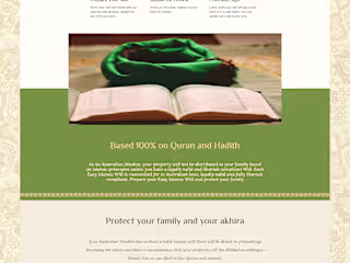 Easy Islamic Will