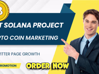 I will promote nft solana project, crypto coin marketing and tw…