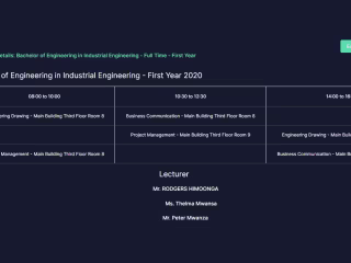 Class Scheduling Website