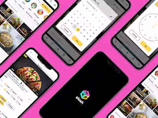 A vibrant mobile app design for Slash
