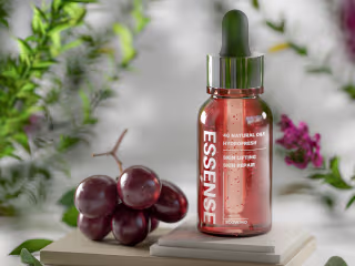 Oil essence bottle on Behance