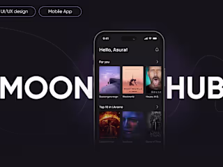 mobile application for a video streaming service (MoonHub)