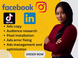 TikTok ads account,ads manager, Facebook ads, Pinterest and IG