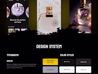 UI/UX Design for Perfume App 
