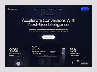 ArchiTech - Header Website Design