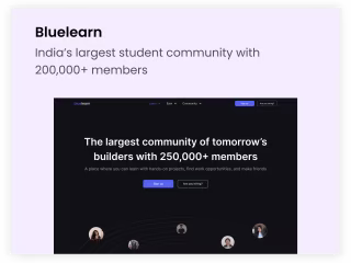 Bluelearn website & dashboard design