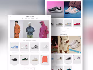Online clothing shop | DAMPLE STORE | UI UX Design