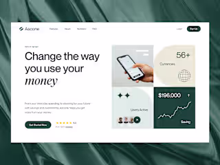 Ascone - Finance Landing Page