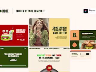 Cool Burger Delivery Website UI Template