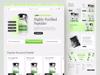 Genetic Peptide E-commerce Website Design